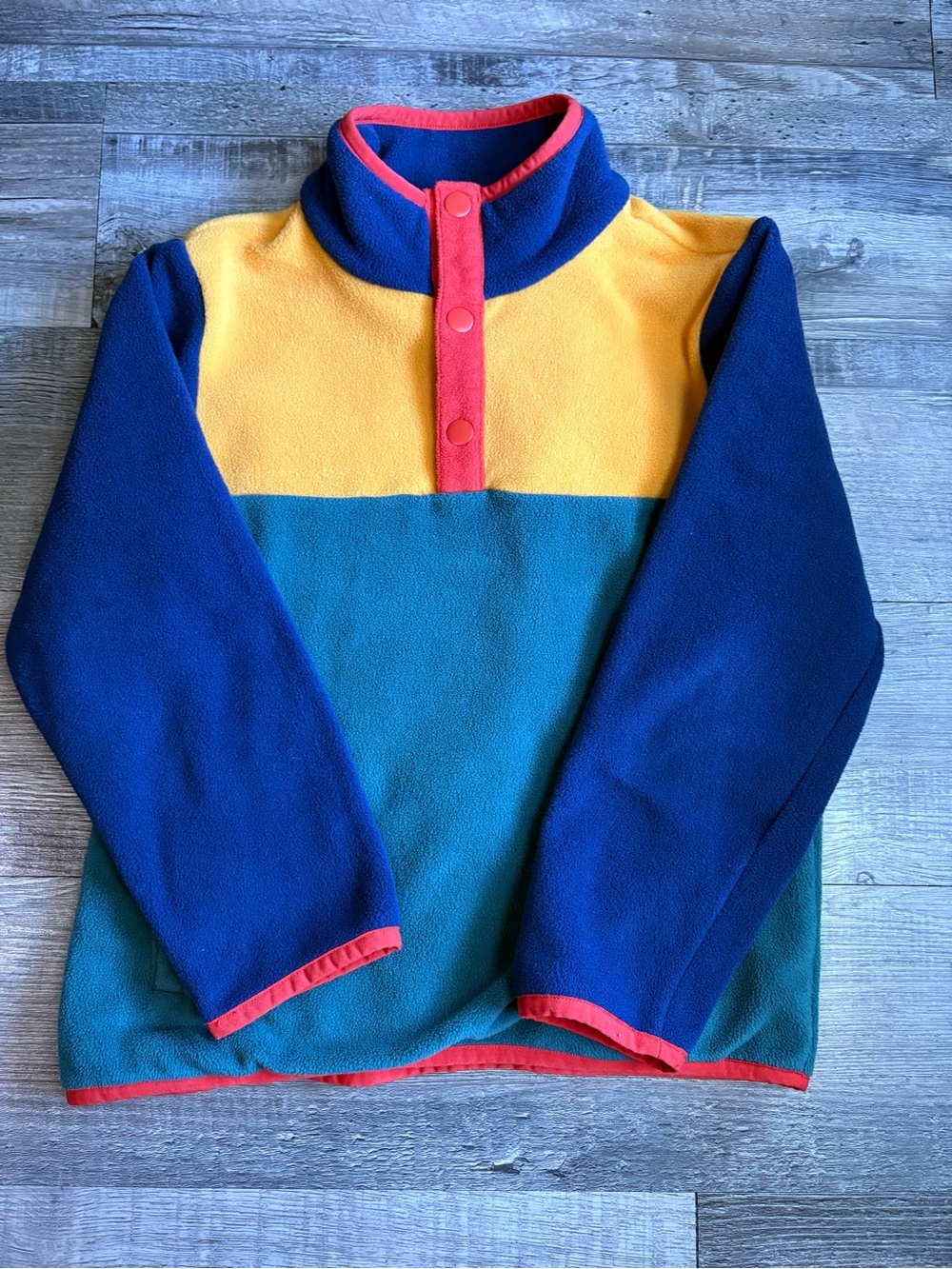 Hanna Andersson Colorblock Fleece Pullover - Size 120 (6/7)